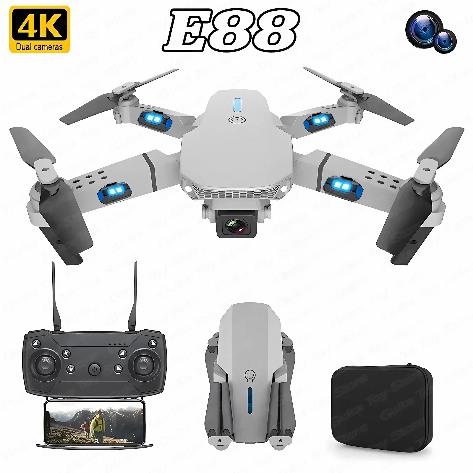 Drone Battery Case - E88 pro wifi fpv drone grande