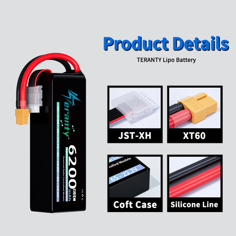 Bateria Lipo TERANTY 6S 6200mA - Drone Battery Lipo avaliação e preço